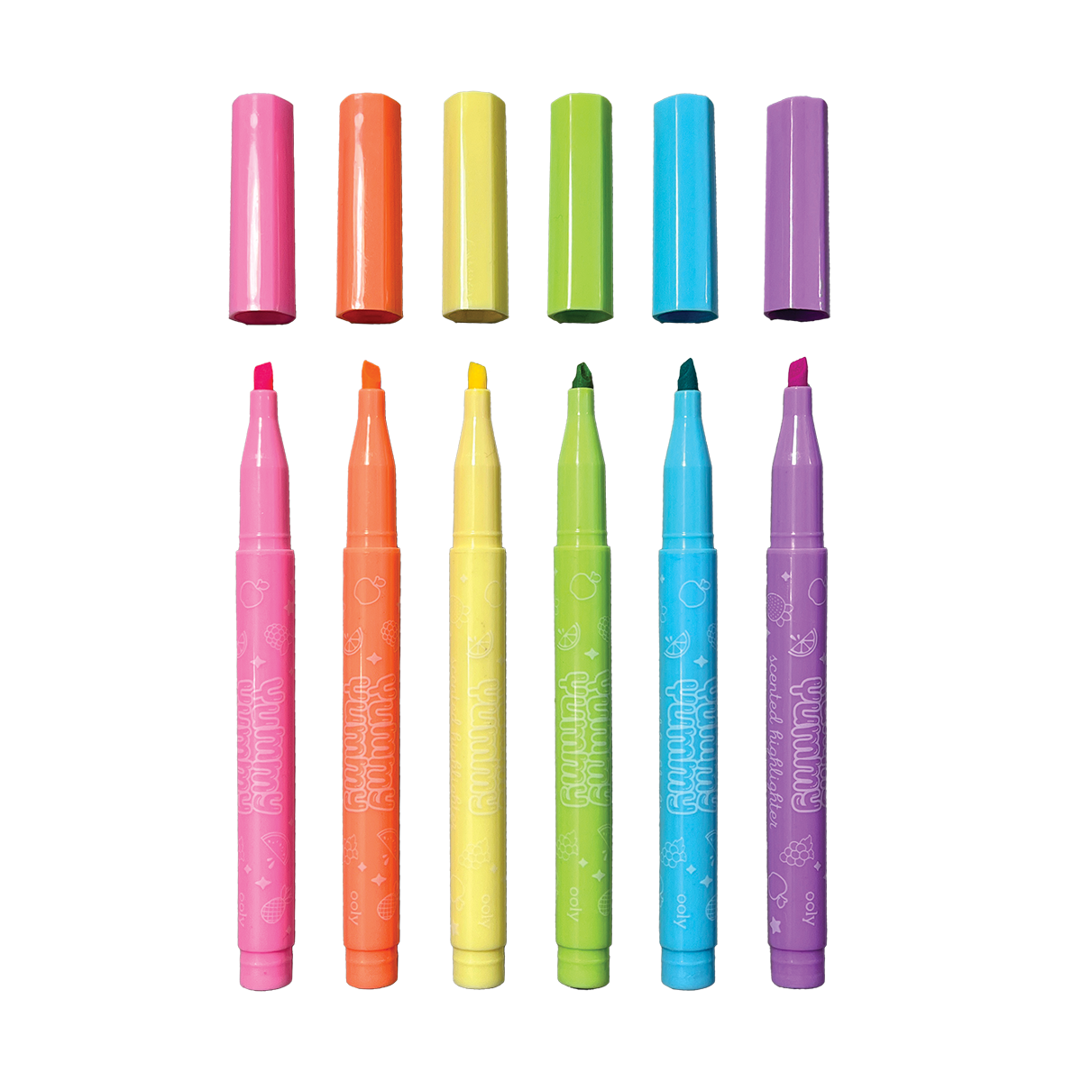OOLY Yummy Yummy Scented Highlighters outside of packaging