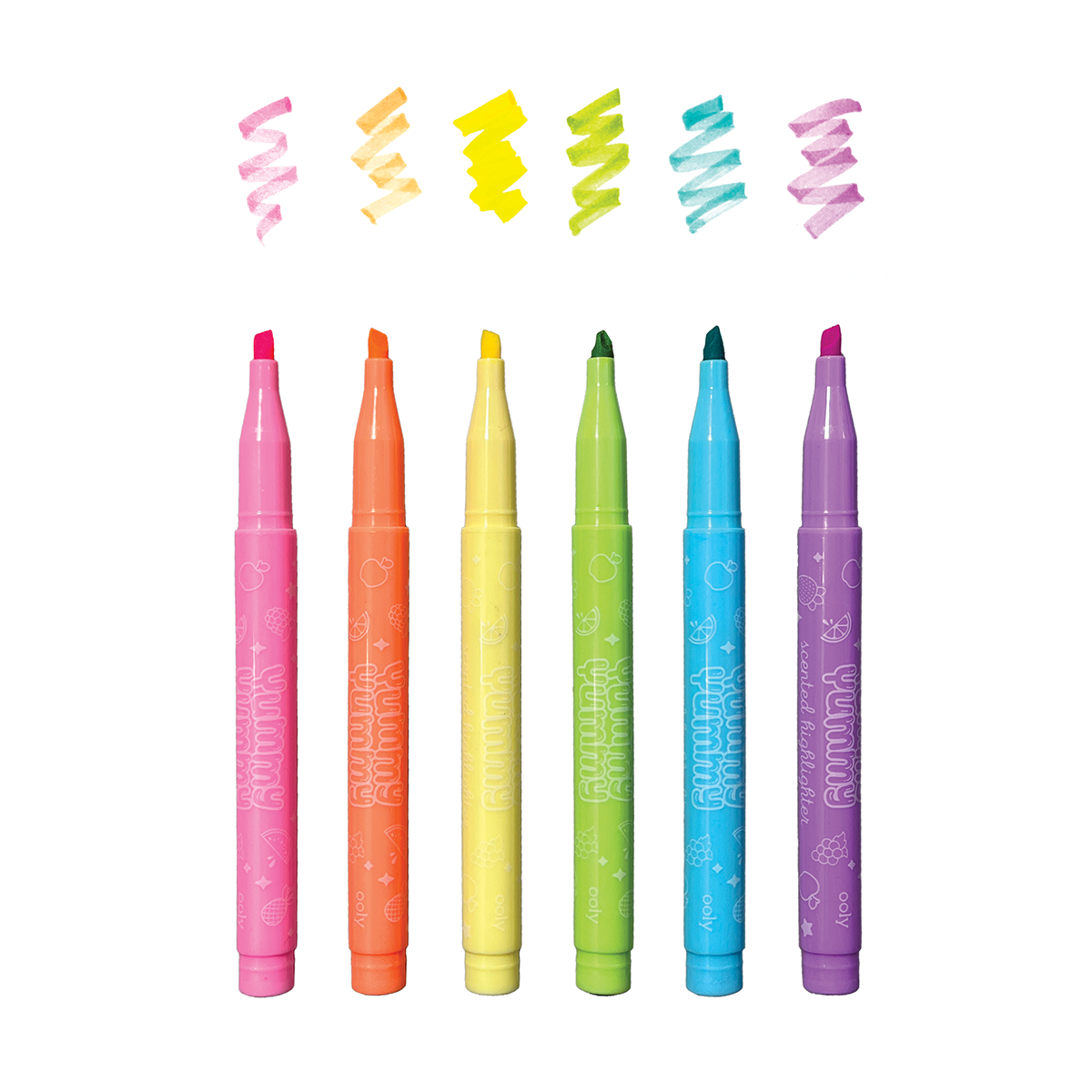 Mini Monsters Scented Neon Markers Set of 6