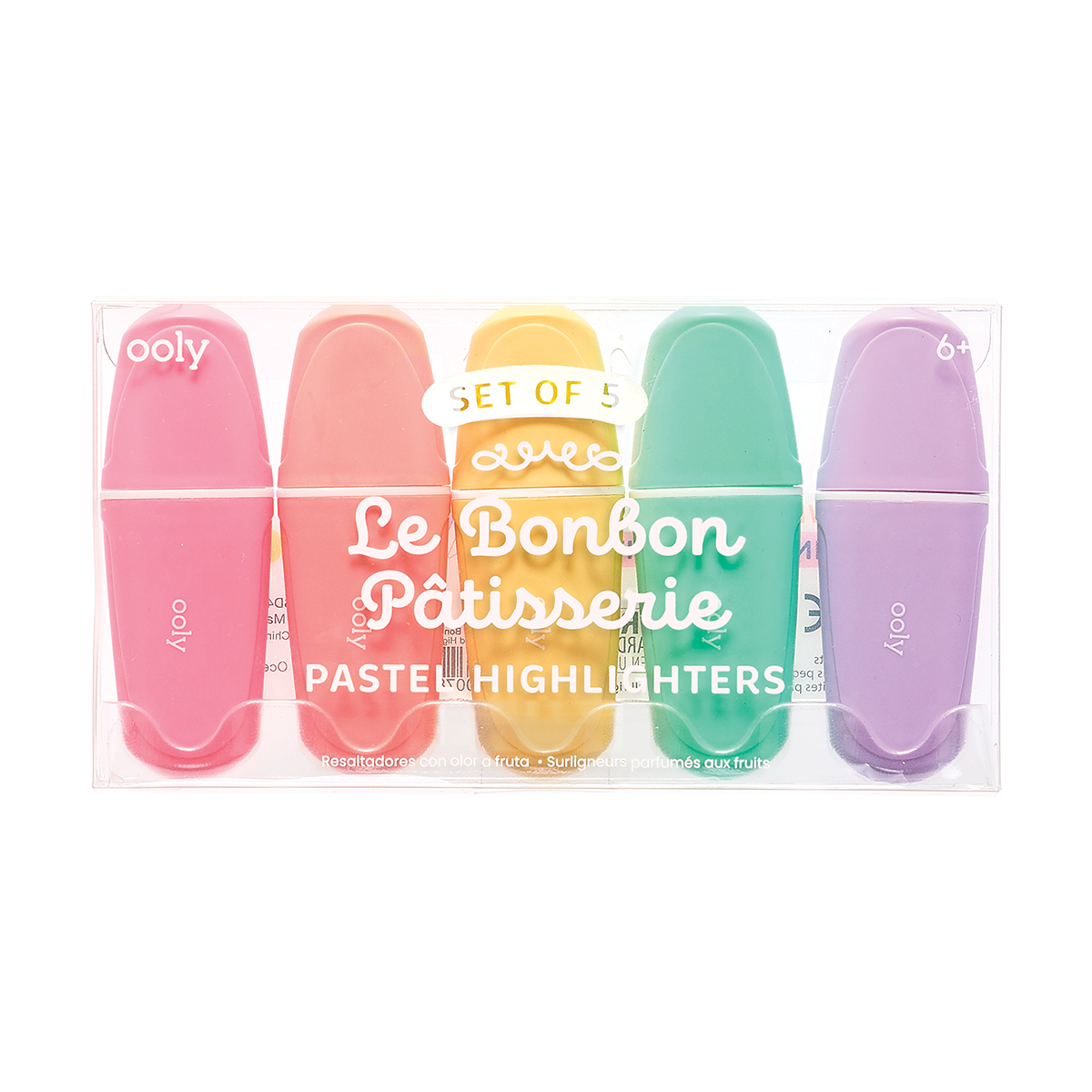 OOLY Le Bonbon Patisserie Pastel Highlighters in packaging