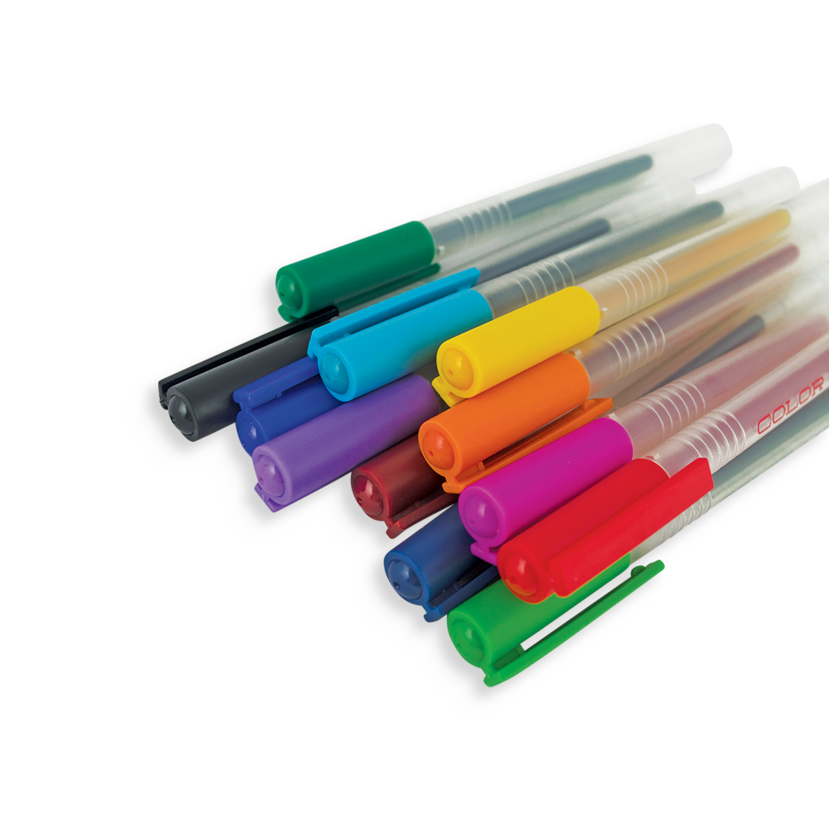 12 Color Luxe fine tip colored gel pens