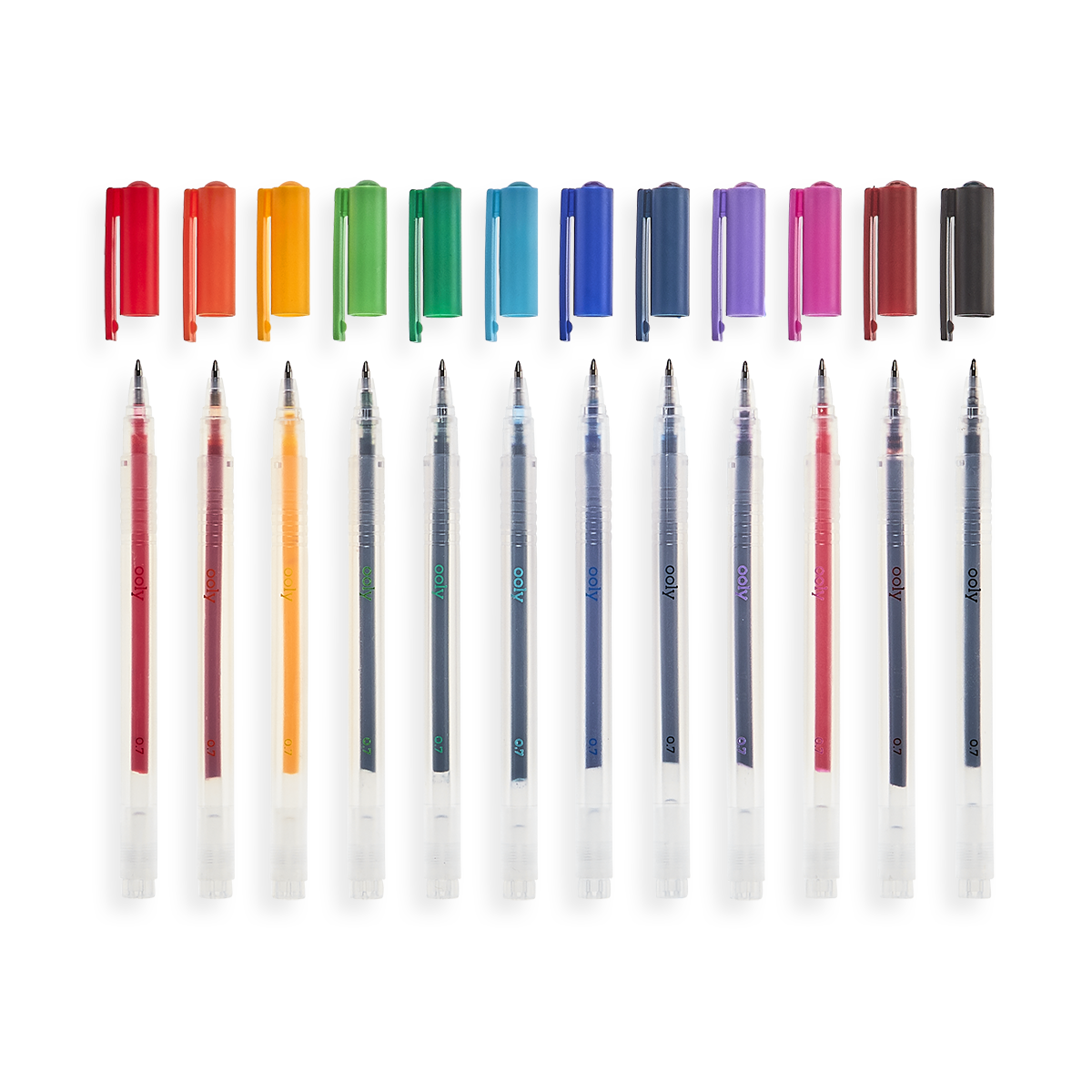 6 Click Multi Color Gel Pen Fine Tip - OOLY