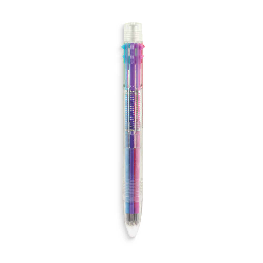 6 Click Multi Color Gel Pen Fine Tip OOLY