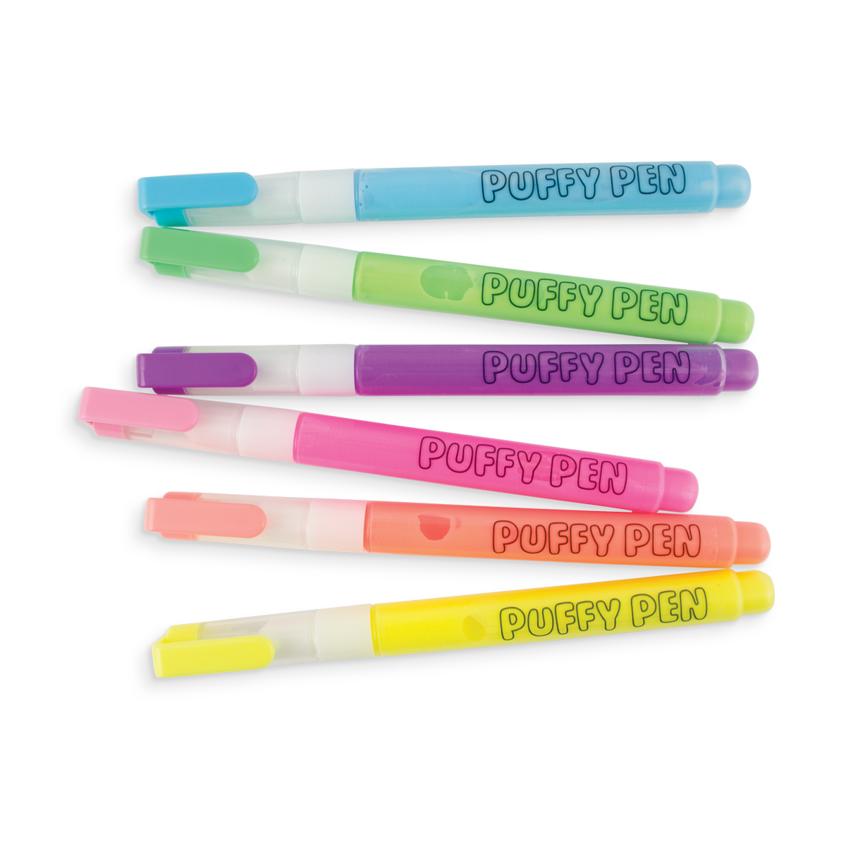 All 6 colors of Magic Puffy Pens