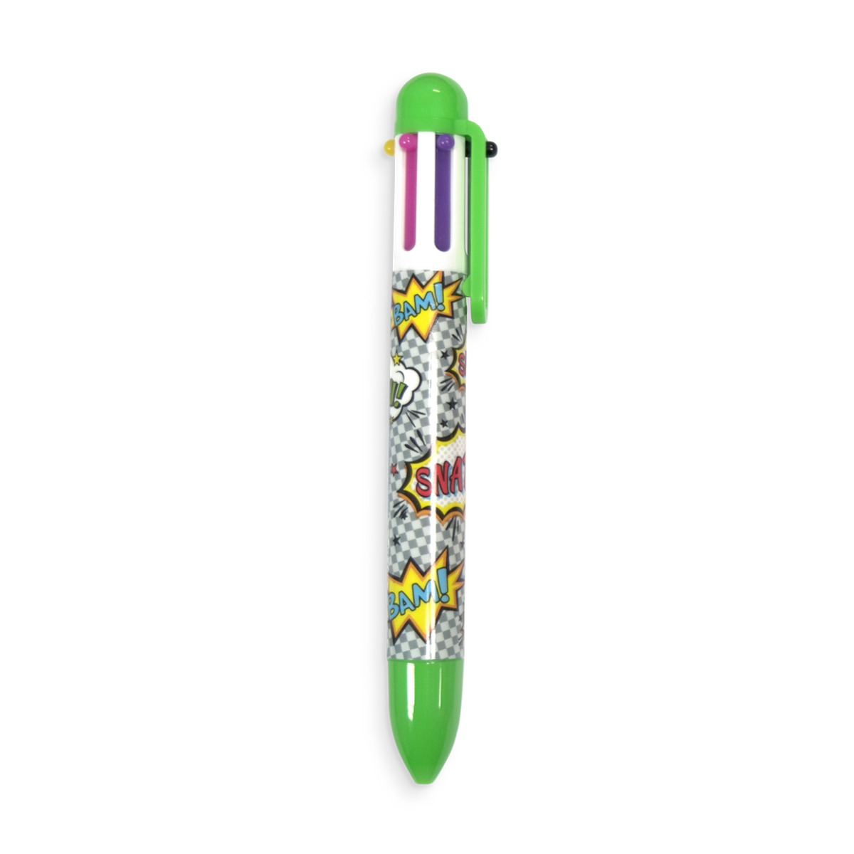 Monster 6 Click Multi Color Pens – Green Hippo Gifts