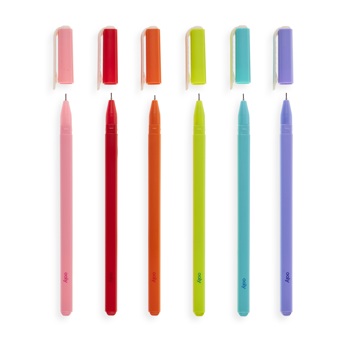 OOLY Fine Line Colored Gel Pens set of 6 out of packaging
