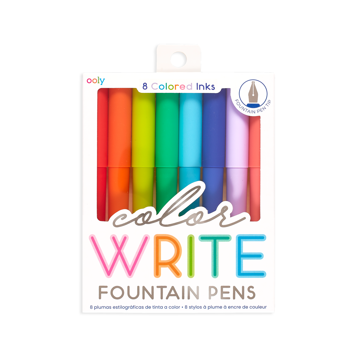 Ooly - Color Write Fountain Pens - Set of 8