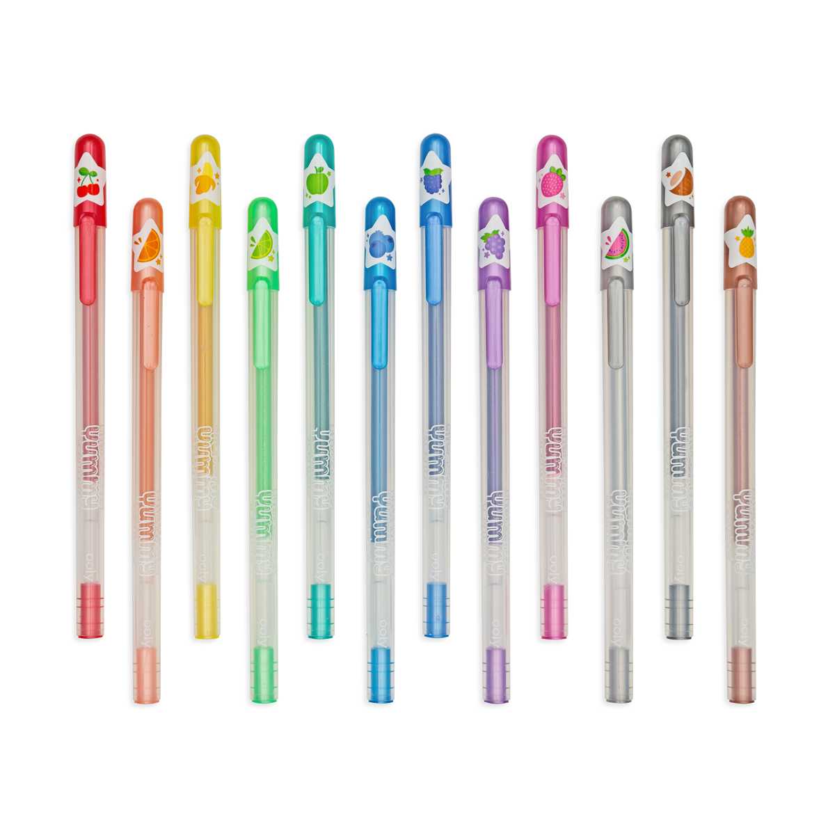 Ooly Ballpoint pens w. Glitter - 8 Pcs - Radiant Glitter Gel Pen