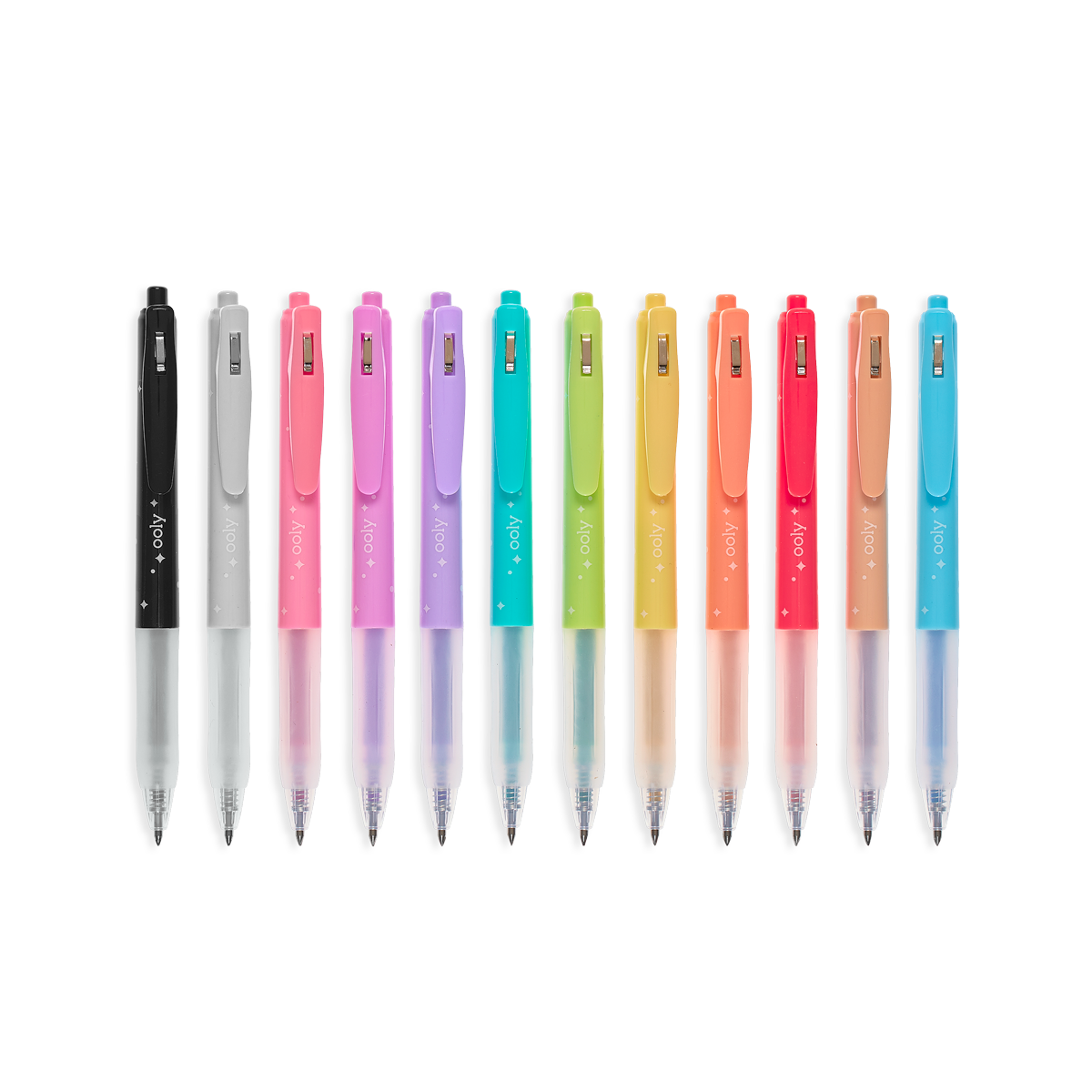 OOLY Oh My Glitter! Retractable Gel Pens - Set of 12 out of packaging