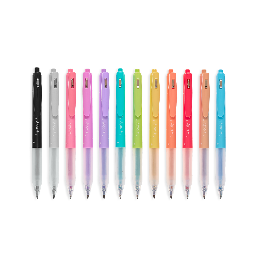 Oh My Glitter! Retractable Gel Pens Set of 12 OOLY