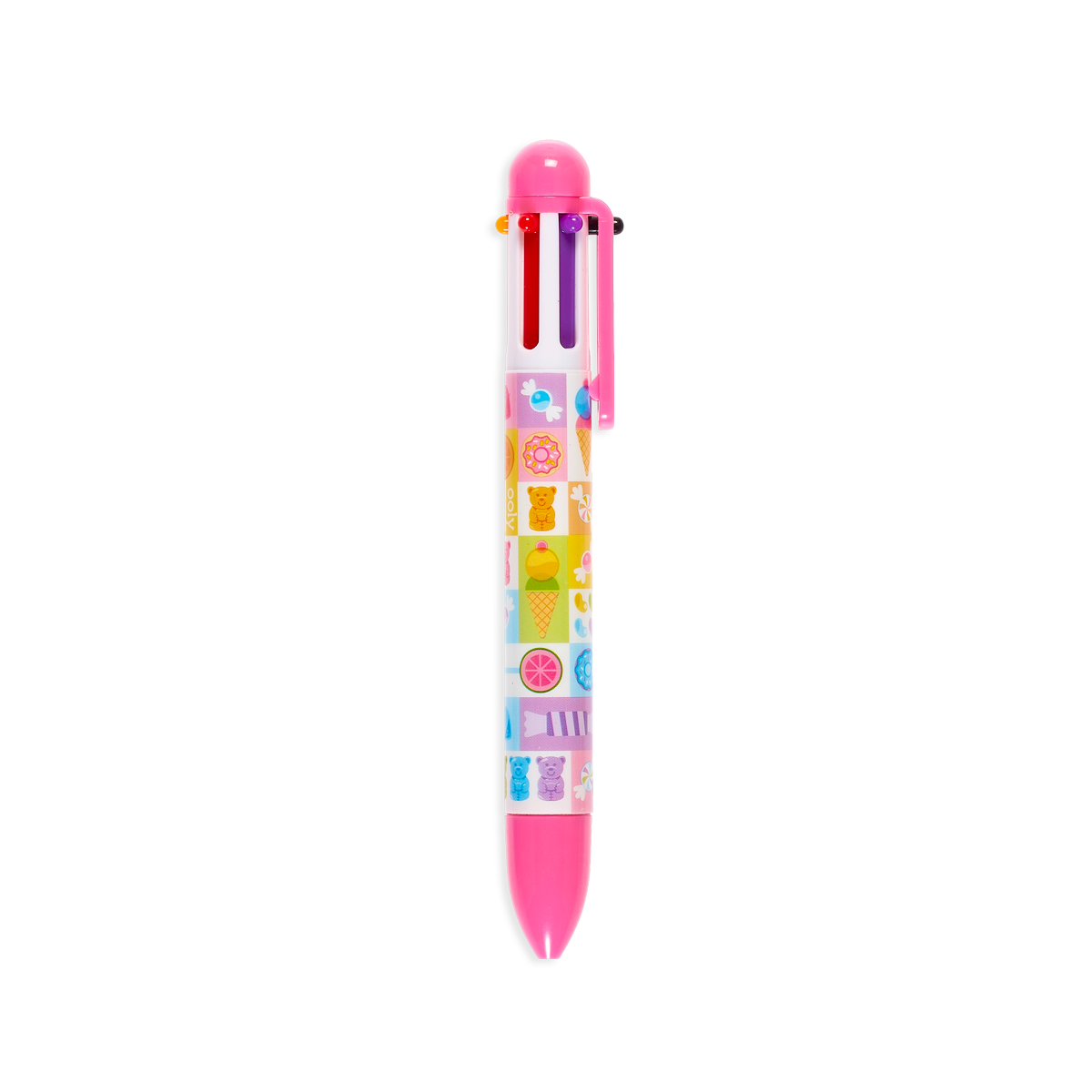 OOLY Sugar Joy 6 Click Multicolor Pen in pink