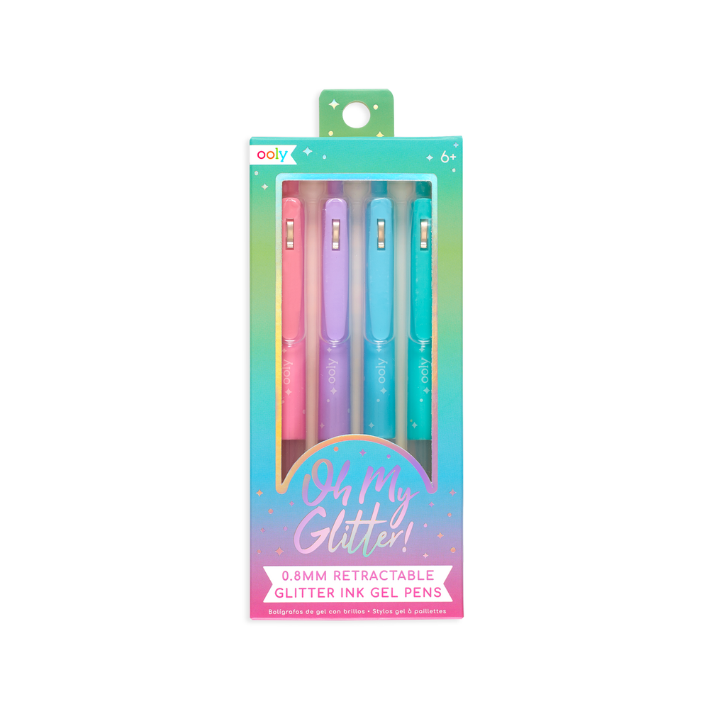 Oh My Glitter! Retractable Gel Pens Set of 4 OOLY