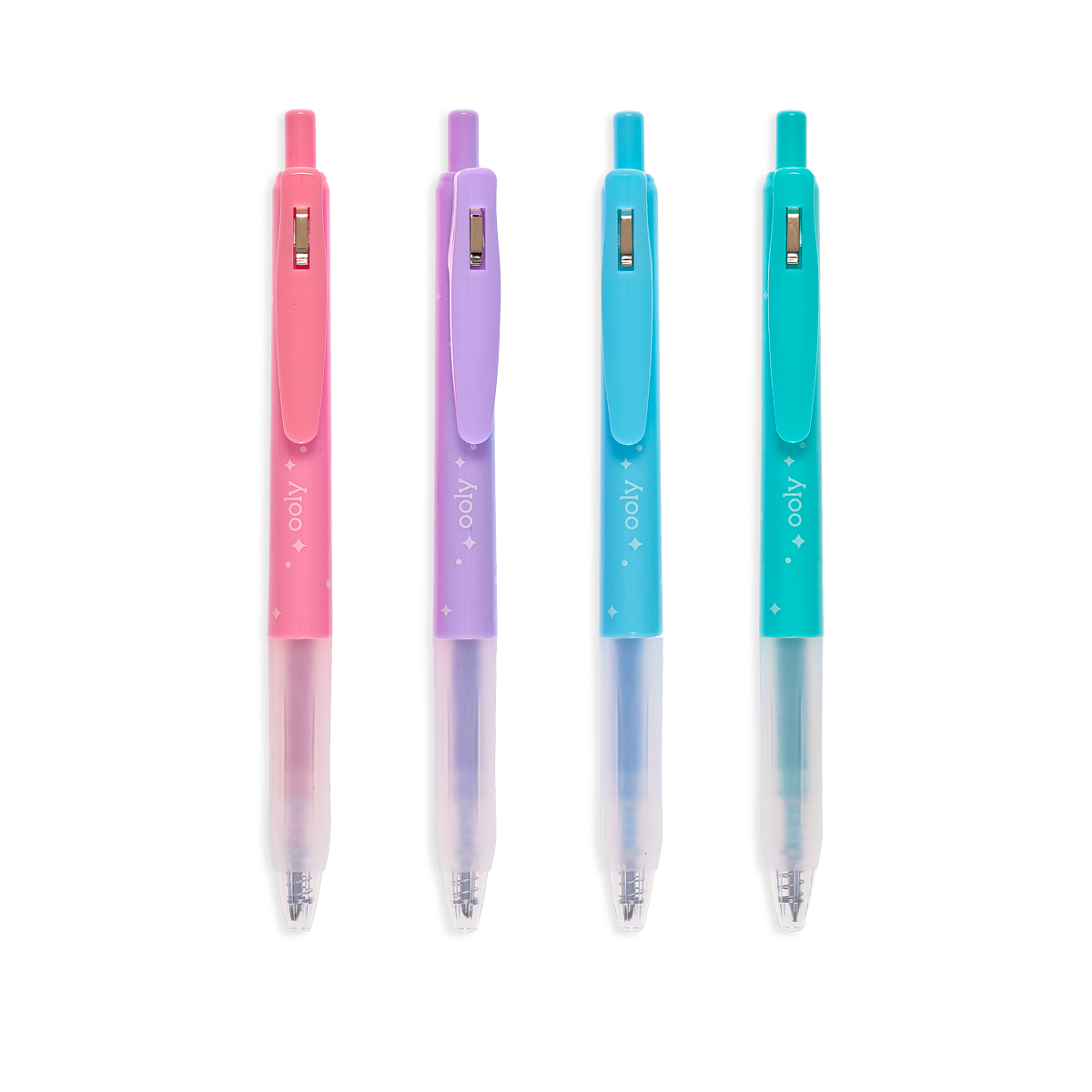 OOLY Oh My Glitter! Retractable Gel Pens set of 4 out of packaging