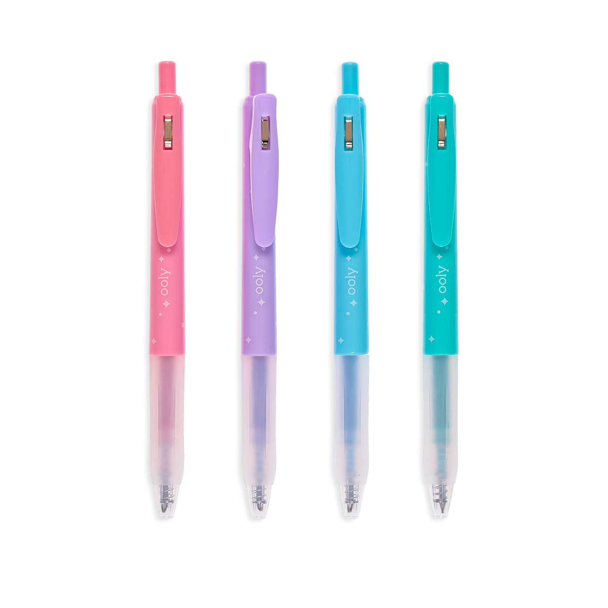 Oh My Glitter Gel Pens, Retractable, 4 Pens, Mardel