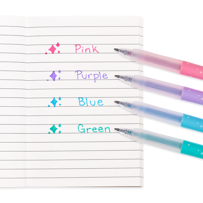 Oh My Glitter! Retractable Gel Pens Set of 4 OOLY