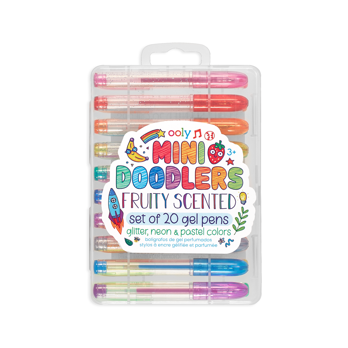 OOLY Mini Doodlers Scented Gel Pens - Set of 20 in case