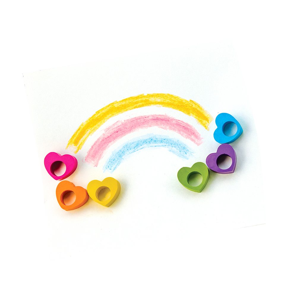 Heart Ring Crayons - Set of 6 - OOLY