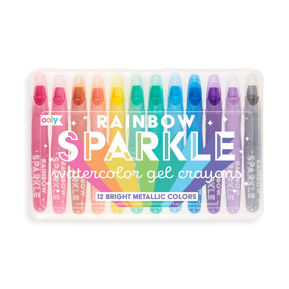 Rainbow Sparkle Glitter Markers Set of 15 OOLY