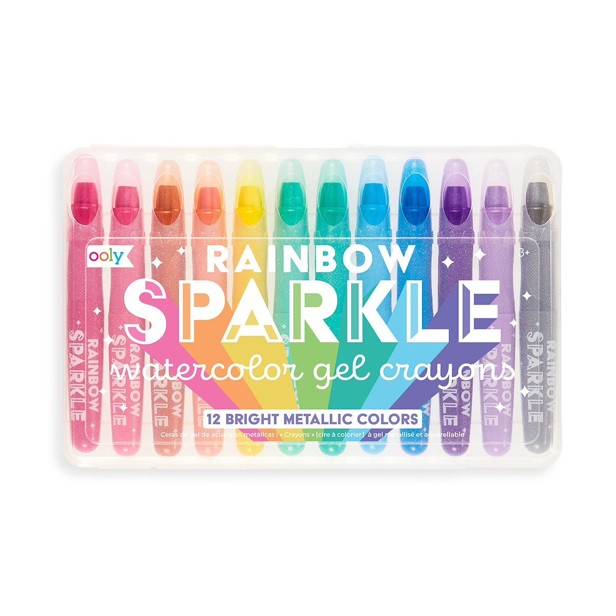 Rainbow Sparkle Watercolor Gel Crayons