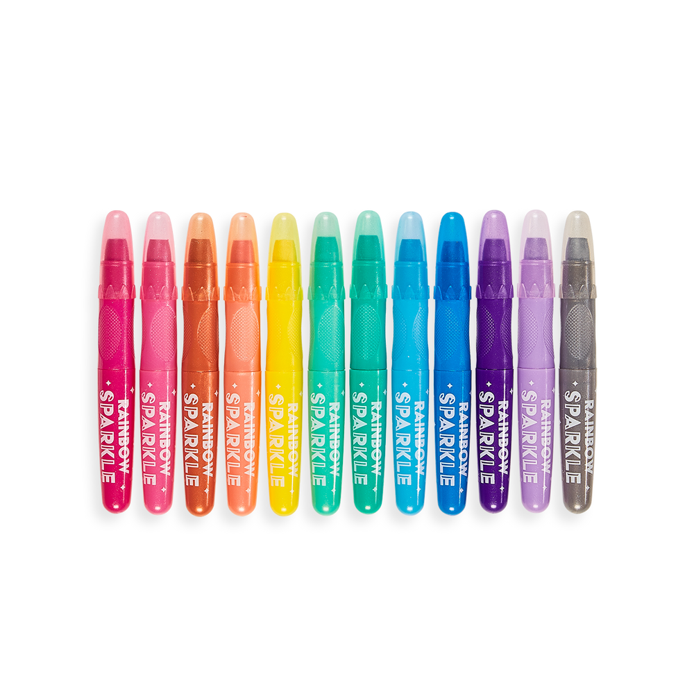 Rainbow Sparkle Glitter Markers Set of 15 OOLY