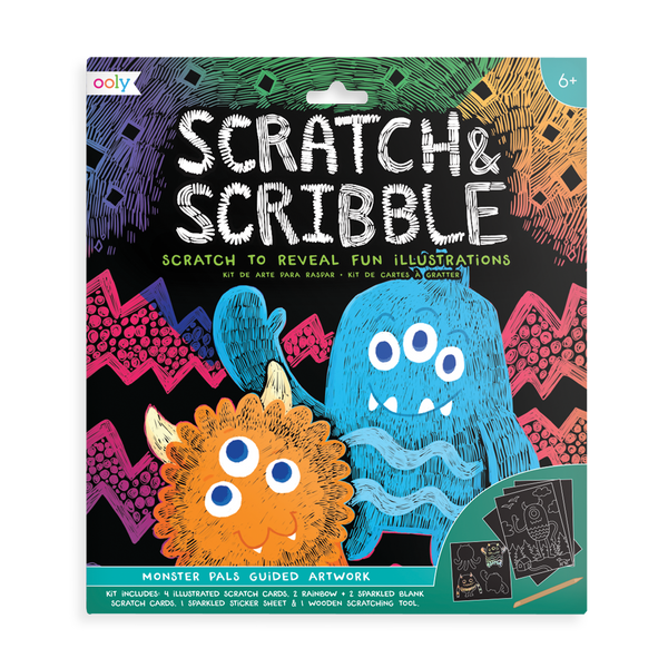DIY Scratch Art for Kids - Scratch Art Paper Plate Craft - Messy Little  Monster