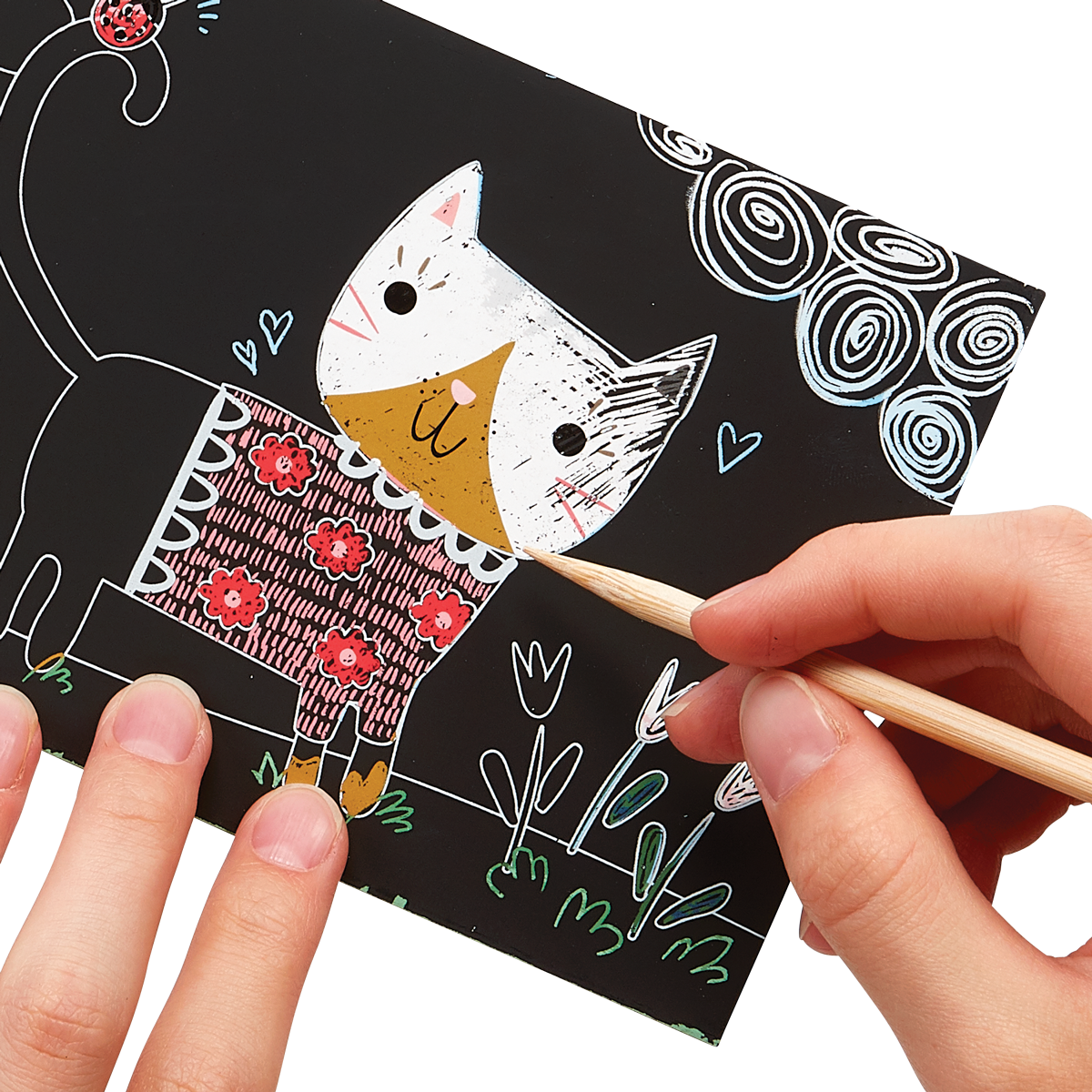 Cutie Cats Scratch and Scribble Mini Scratch Art Kit