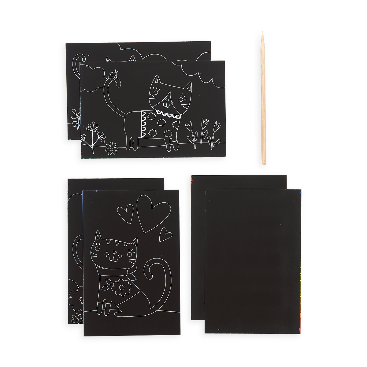 Cutie Cats Scratch & Scribble Mini Art Kit