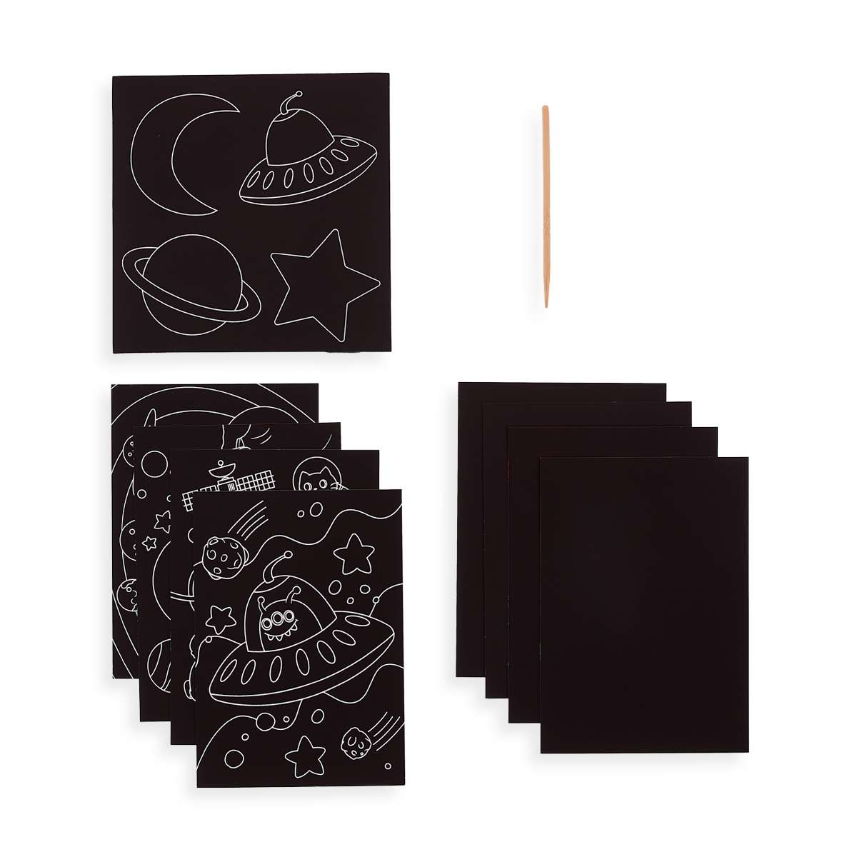 Space Explorer Scratch & Scribble Set without packaging