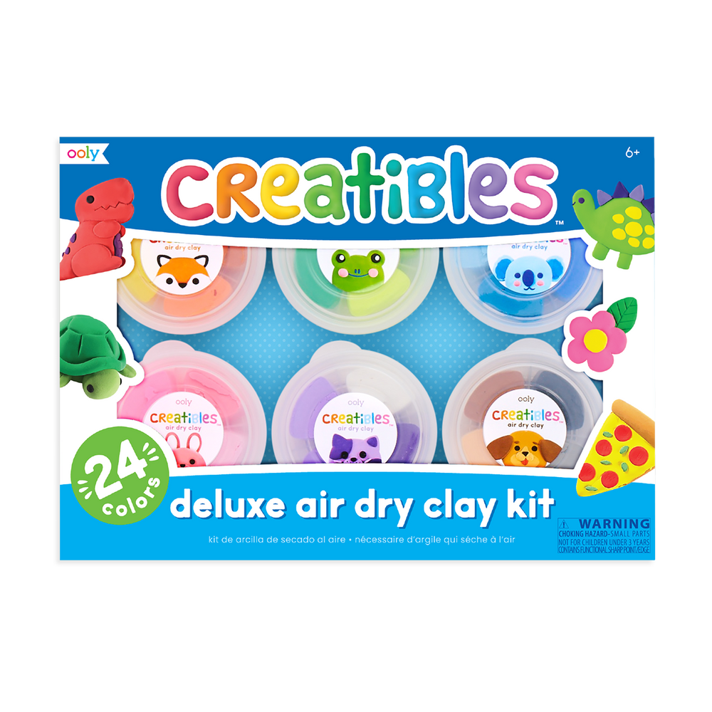 Creatibles Deluxe Air Dry Clay Kit Set of 24 Colors OOLY