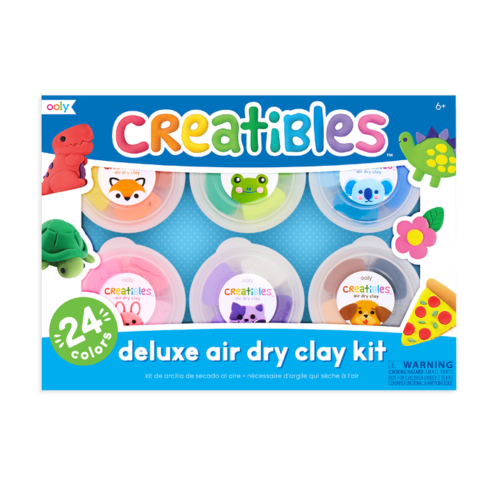 Creatibles Deluxe Air Dry Clay Kit Set of 24 Colors OOLY