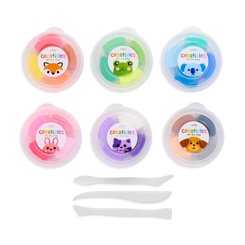 Creatibles Deluxe Air Dry Clay Kit Set of 24 Colors OOLY