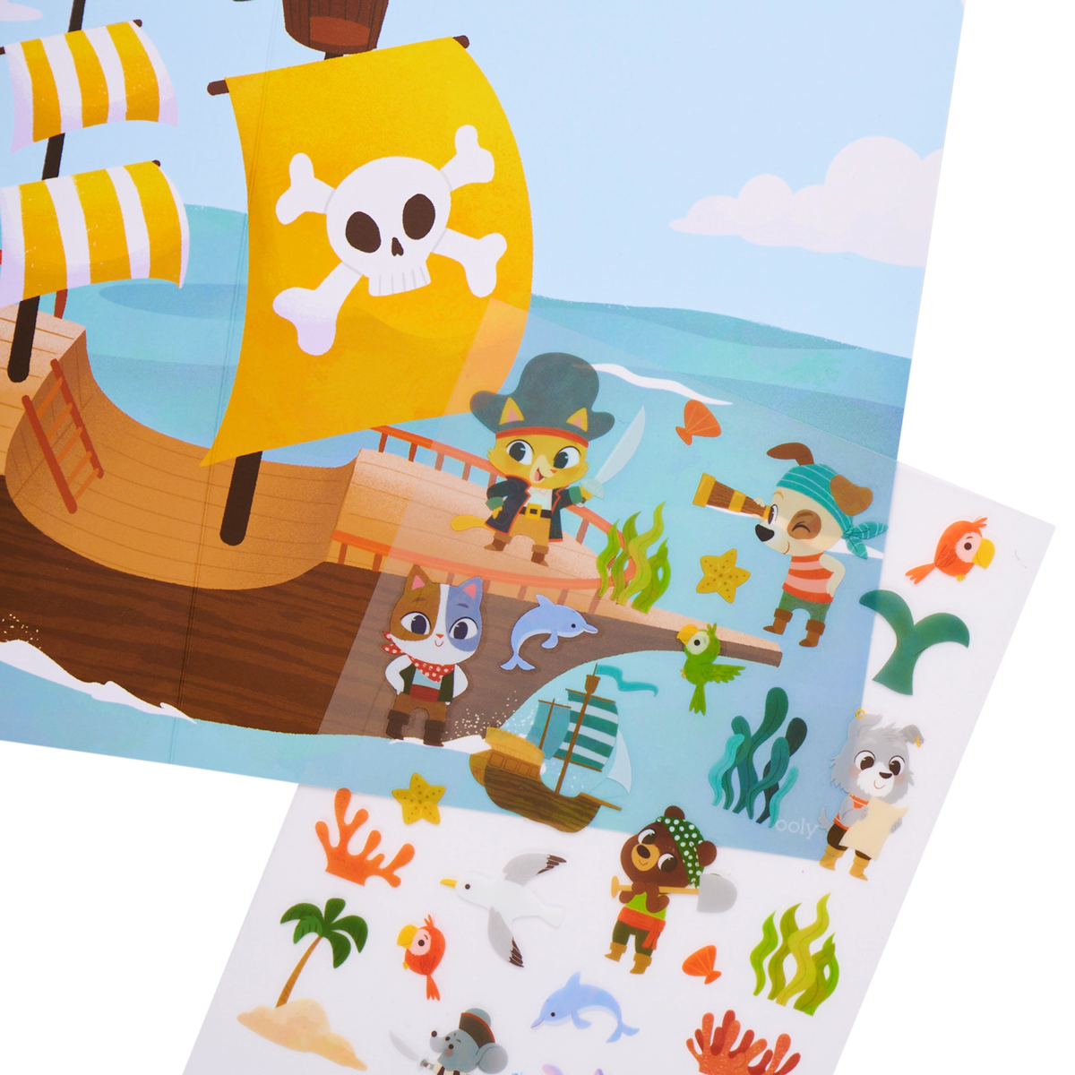 OOLY Set The Scene Transfer Stickers Magic - Ocean Adventure in use