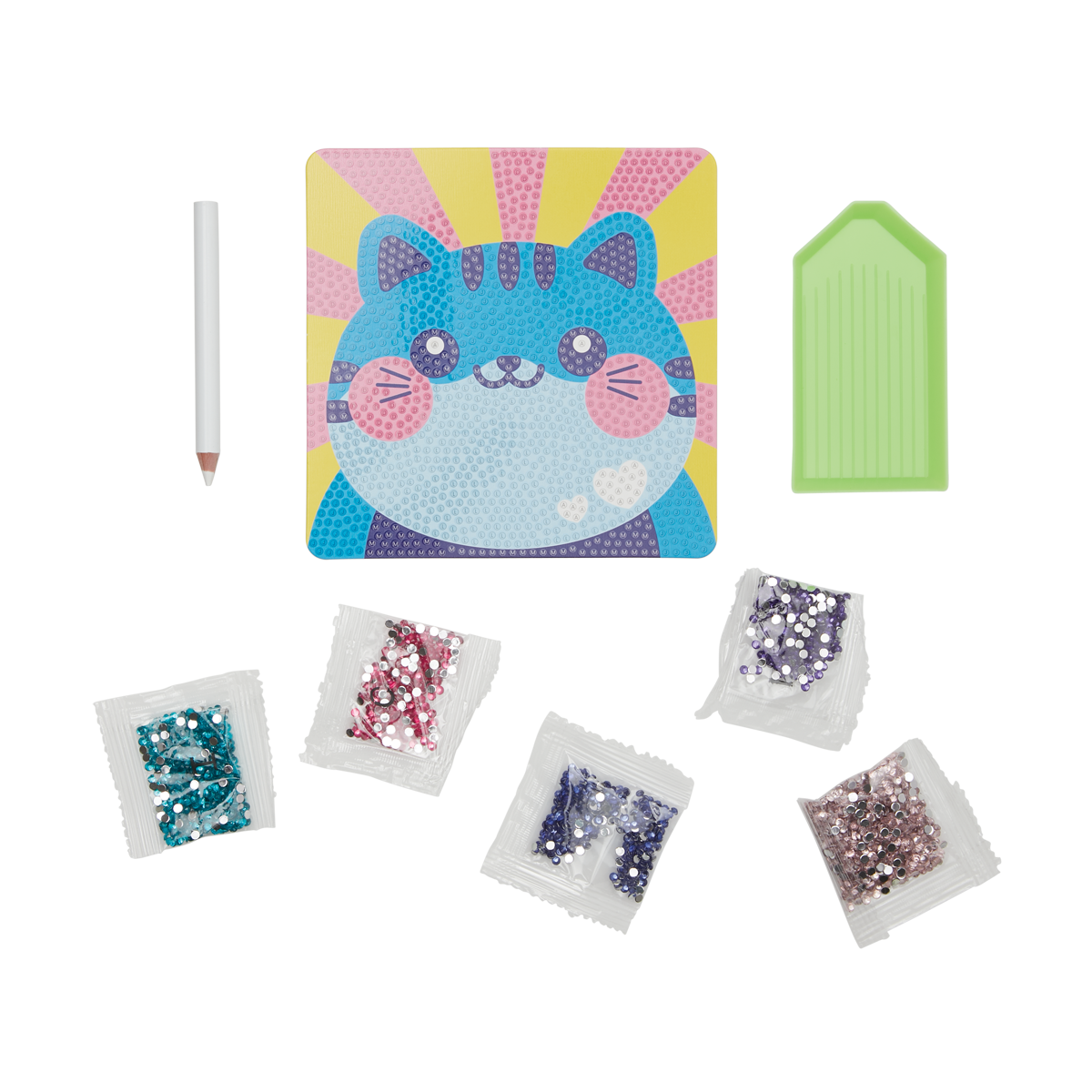 Ooly Razzle Dazzle DIY Mini Gem Art Kit Rad Rainbow