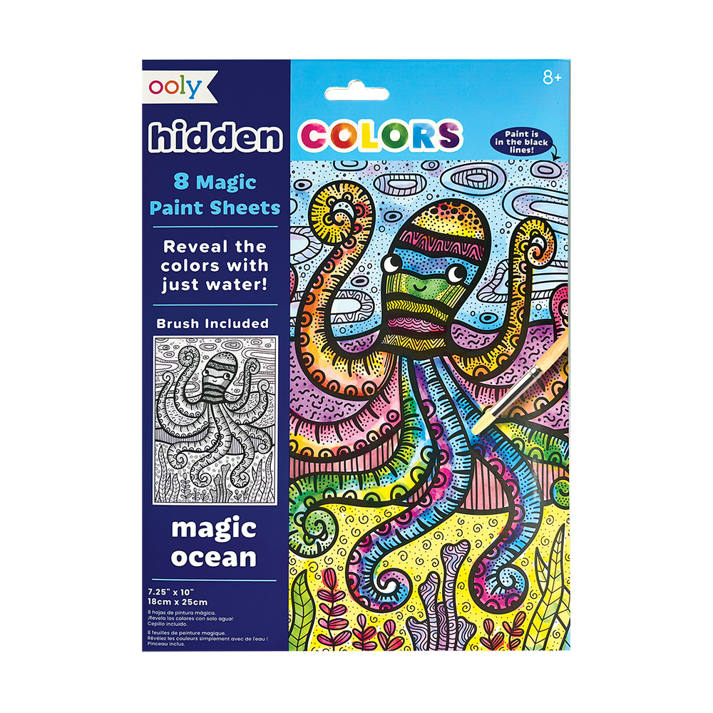 Hidden Colors Magic Paint Sheets Magic Ocean OOLY