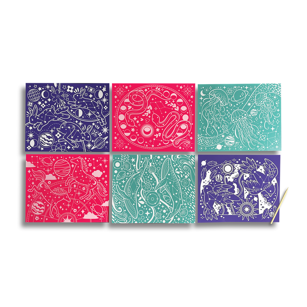 Scratch and Shine Foil Art Kits