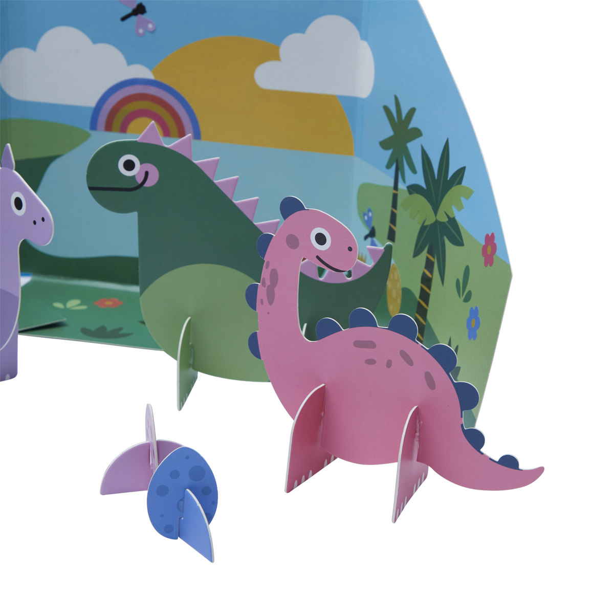 OOLY view of Pop! Make and Play Activity Scene - Dino Land in use