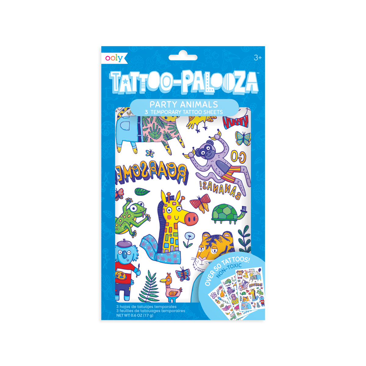 Tattoo-Palooza Temporary Tattoos - Party Animal