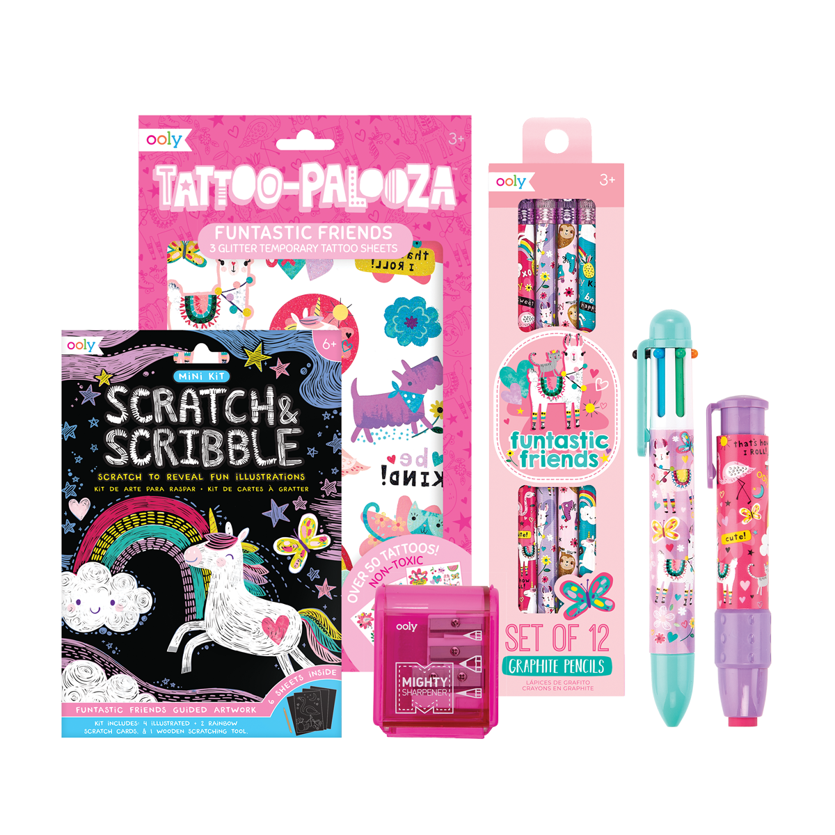 OOLY Funtastic Friends Activity Happy Pack all items